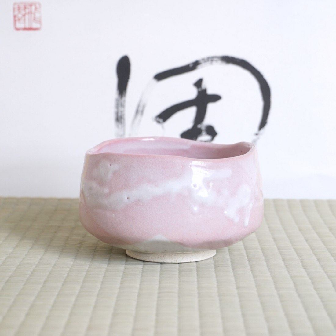 Bol à matcha- Shino pink