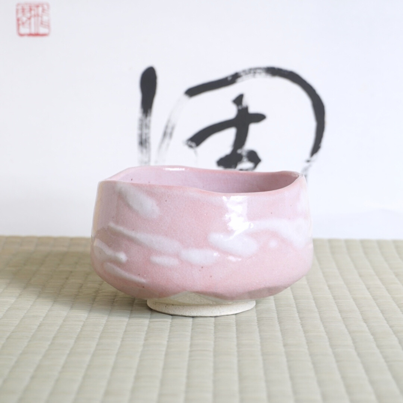 Bol à matcha- Shino pink