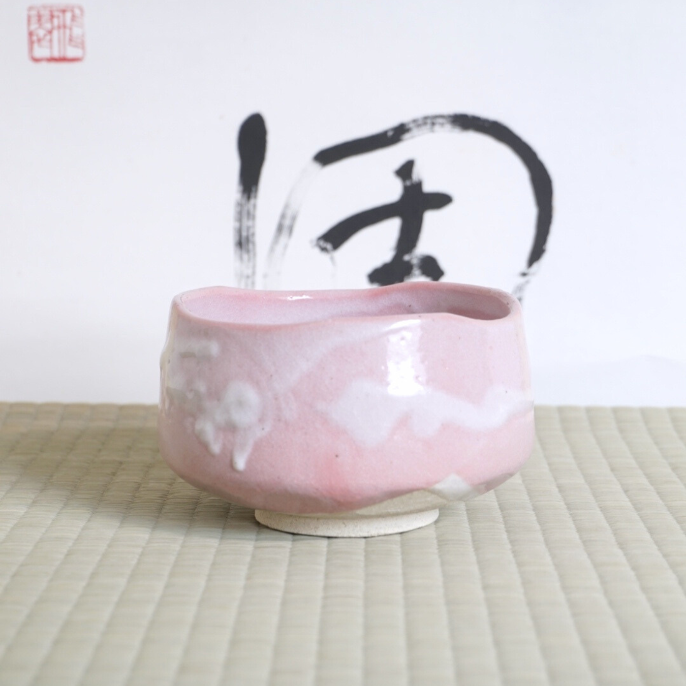 Bol à matcha- Shino pink