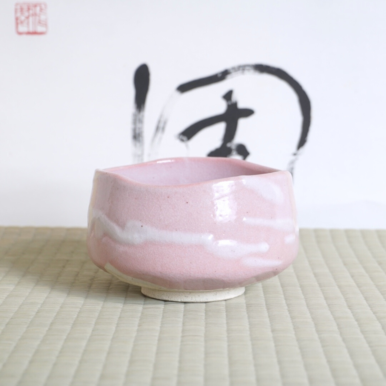 Bol à matcha- Shino pink