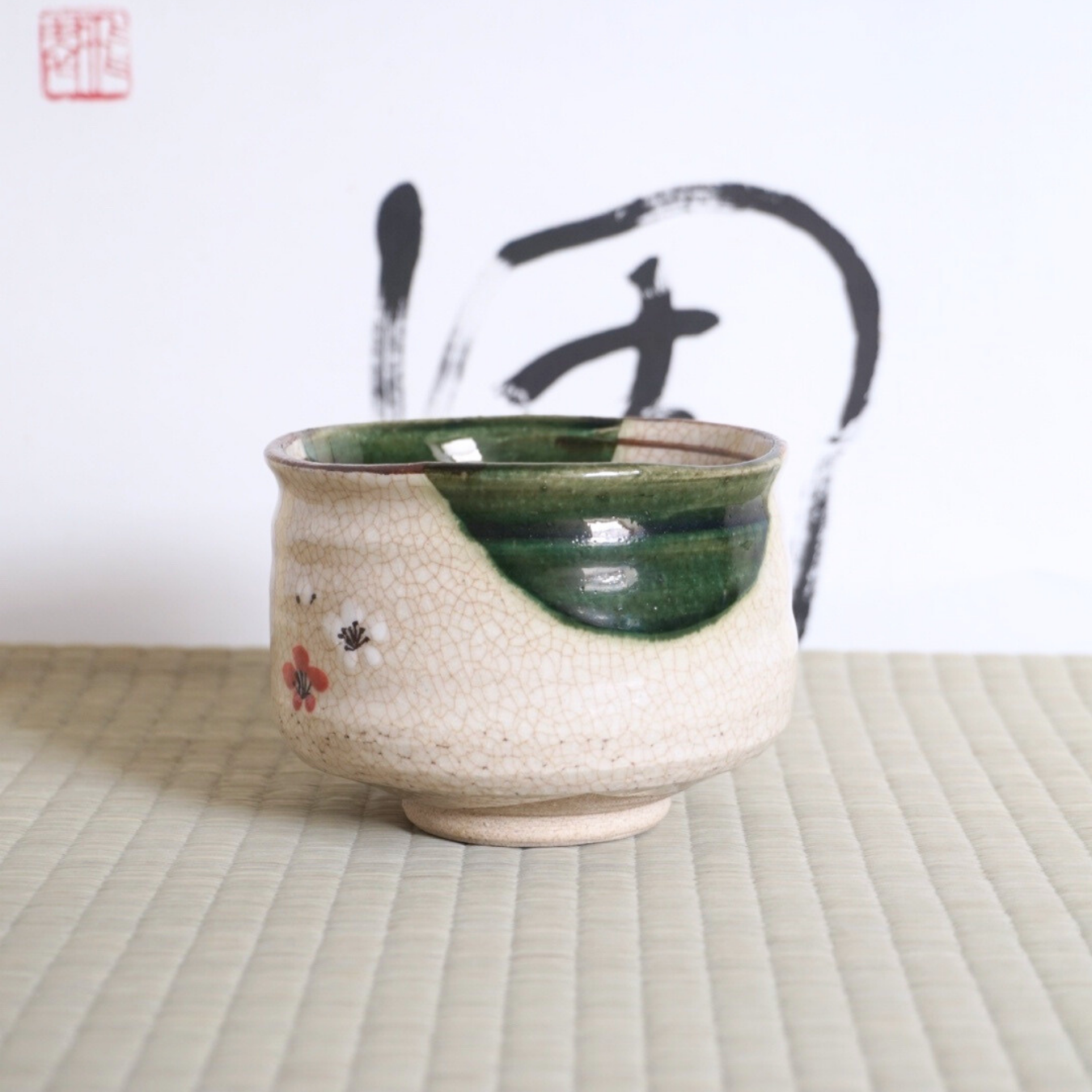 Bol à matcha, Oribe- Mejiro メジロ