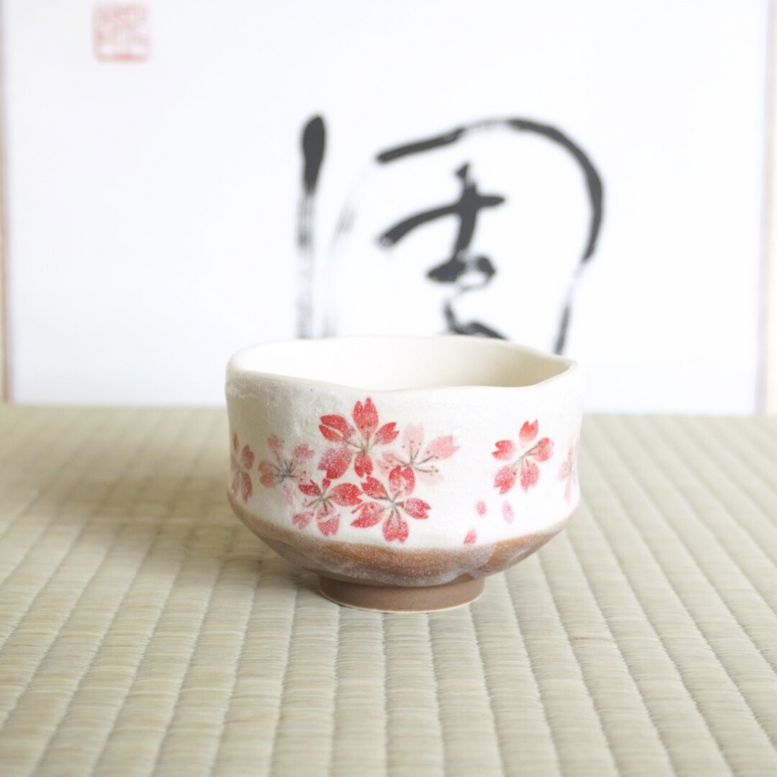 Mini bol à matcha- Sakura aka 桜赤